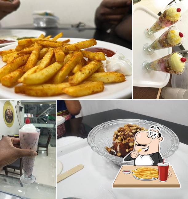 French fries at Arctic Fox Icecream Corner