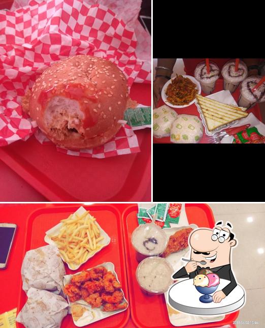 Burger Era dinanager serves a number of sweet dishes