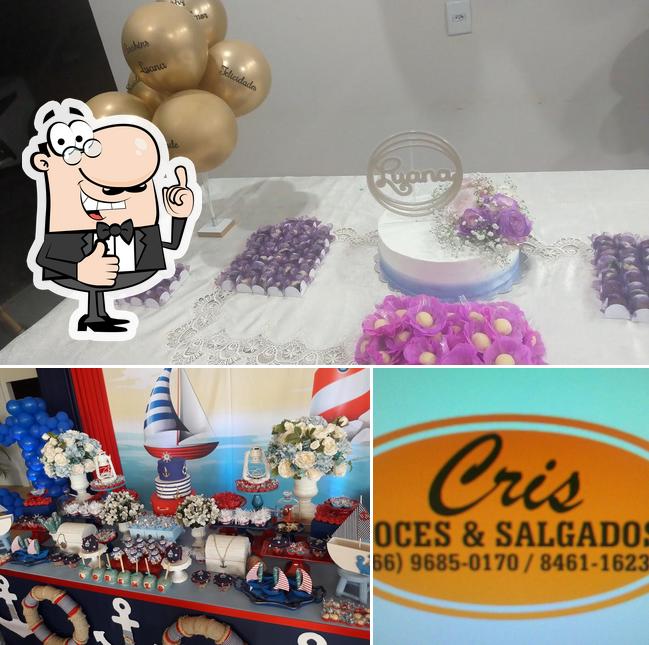 See this pic of CRISDOCES E SALGADOS
