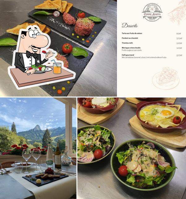 Platti al Restaurant Comme Avants