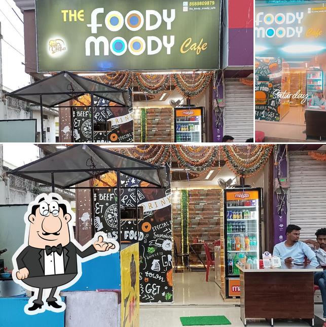 Take a look at the image showing interior and exterior at The Foody Moody Cafe