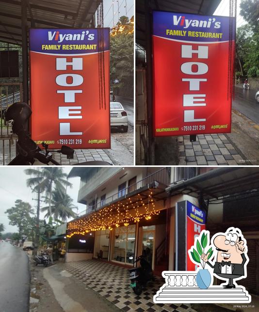 The exterior of Viyani's Family Restaurant