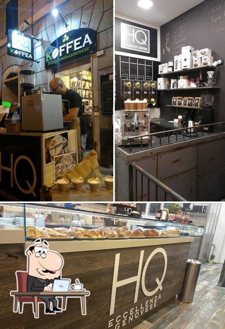 Gli interni di Koffea HQ Specialty Coffee