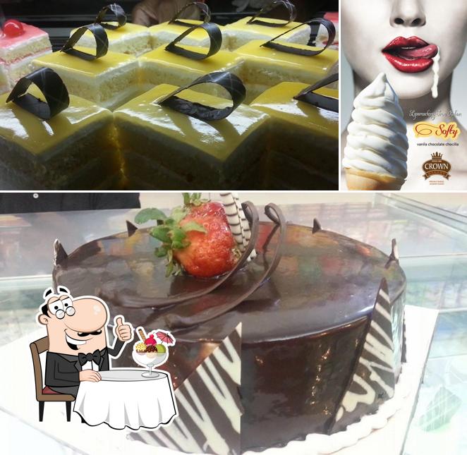 Crown Bakery offers a selection of sweet dishes