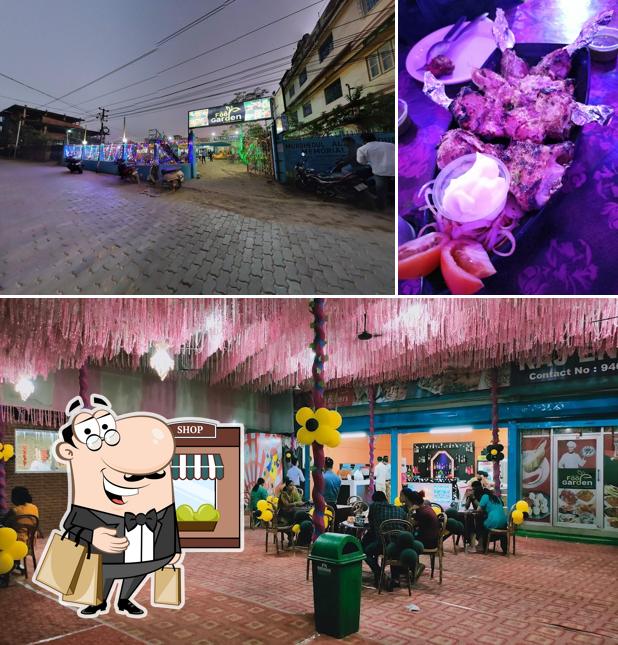 The image of Food Garden’s exterior and interior