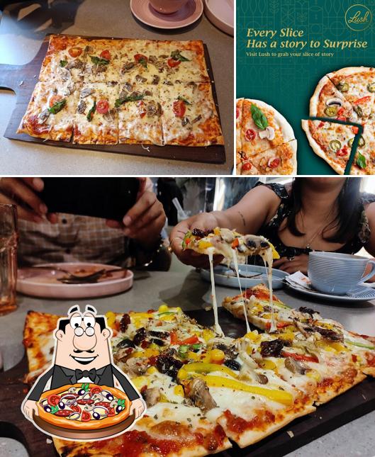 Pick pizza at Lush - The Café