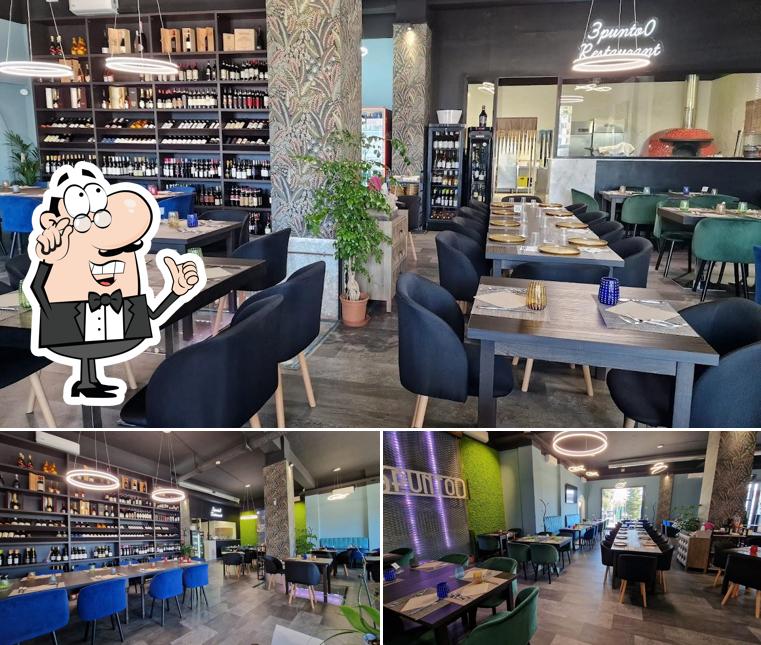 La immagine di interni e cibo da RISTORANTE