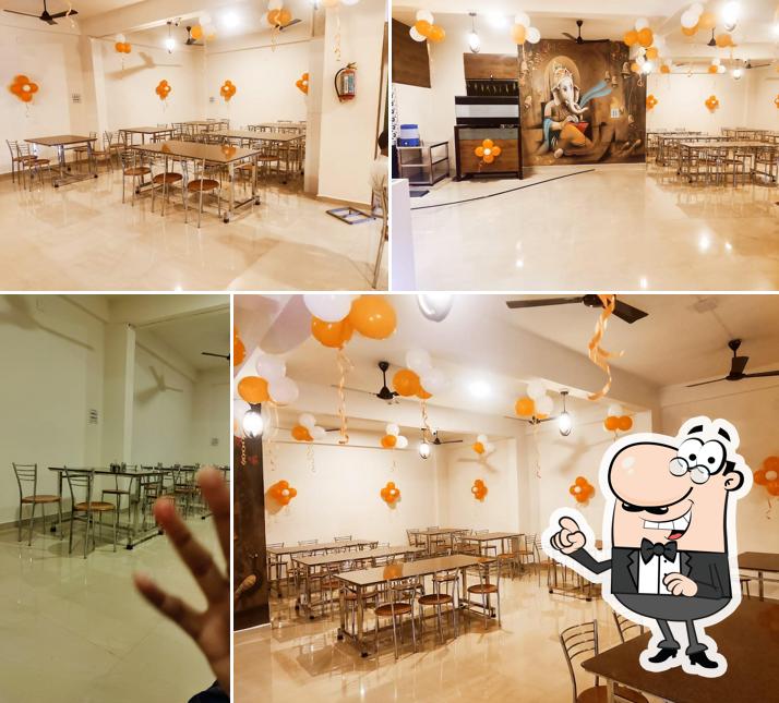The interior of Bajrang dinning hall