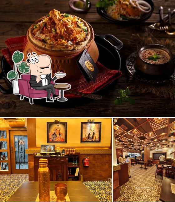 This is the image displaying interior and food at Biryani by Kilo - Jamshedpur