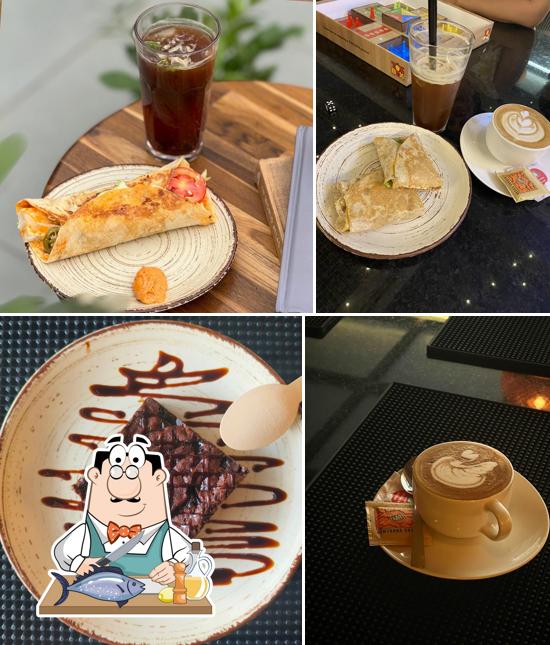 Grilled salmon at Coffee Experience Center