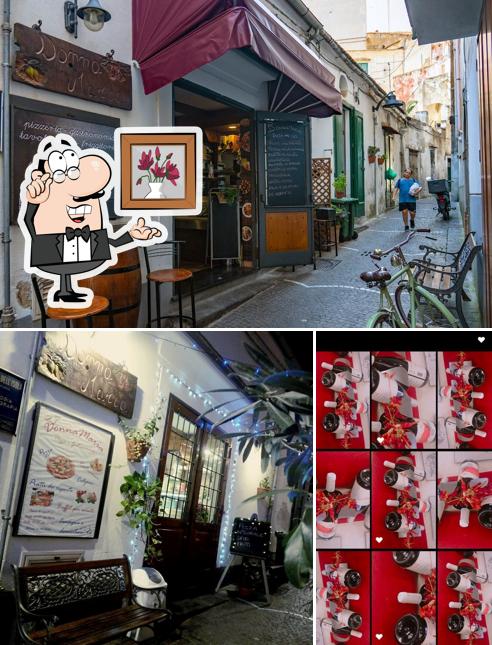 Donna Maria pizza si caratterizza per la interni e vino