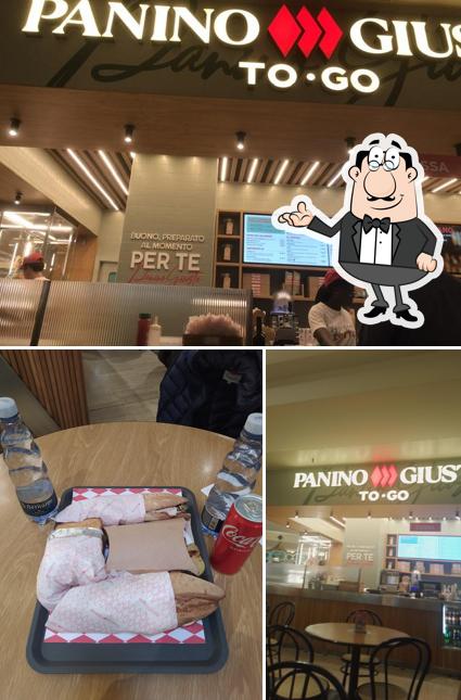 Tra le varie cose da Panino Giusto Globo Busnago si possono trovare la interni e cibo