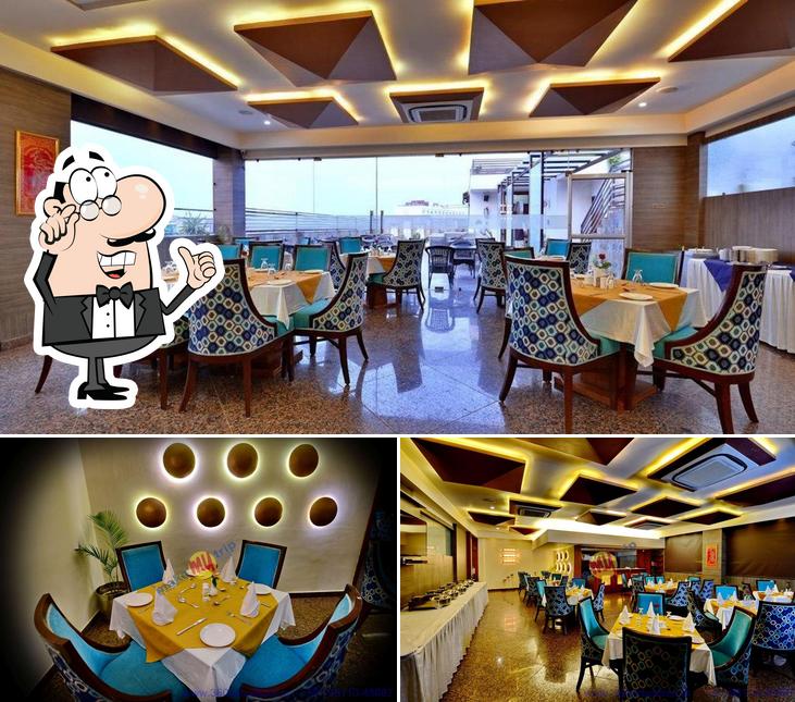 The interior of Seven Hills Rooftop Restaurant