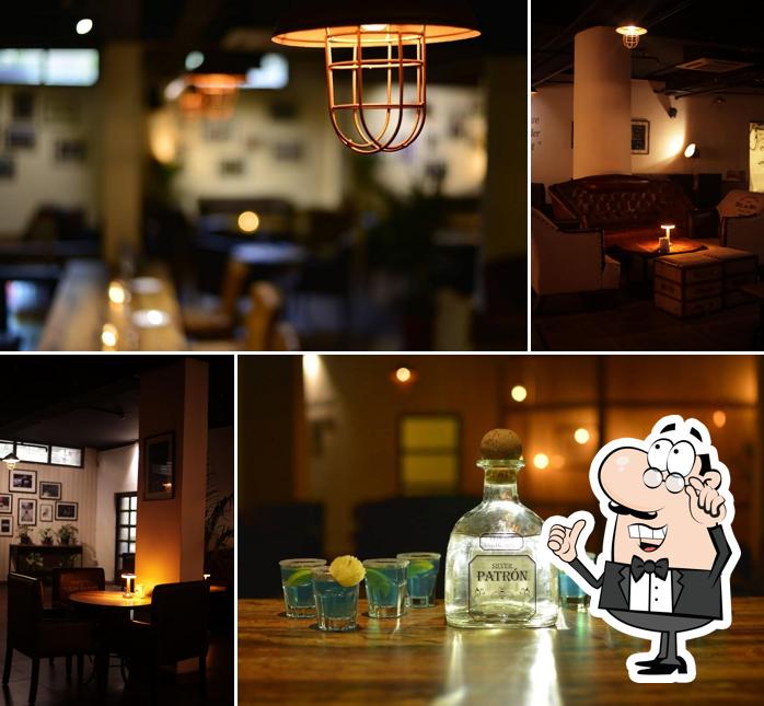 The interior of Hook & Irons Bar