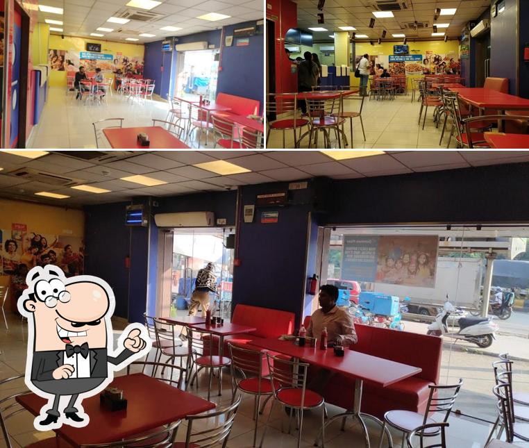 The interior of Domino's Pizza Athal, Silvassa