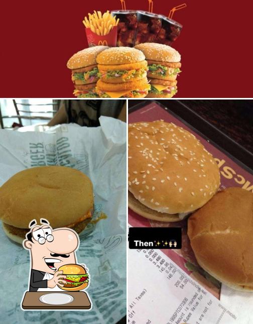 Get a burger at McDonald’s