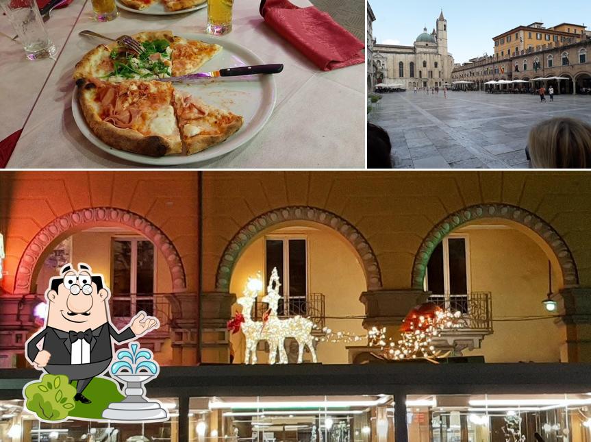 La foto di esterno e pizza da Pizzeria Express
