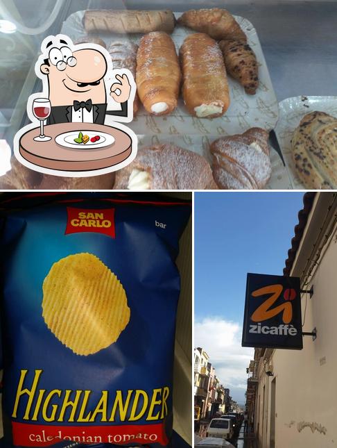 Questa è la foto che mostra la cibo e esterno di Bar Zícaffè Vittoria