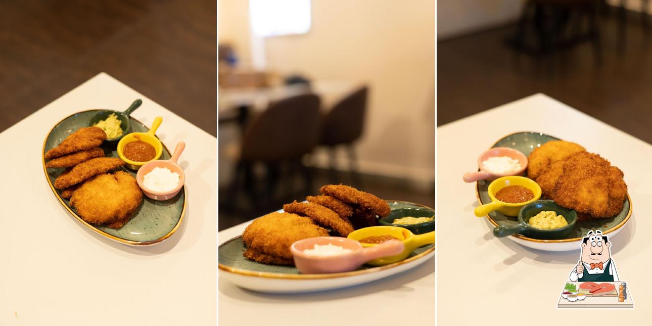 Fish and chips at Koffie The Restro Cafe
