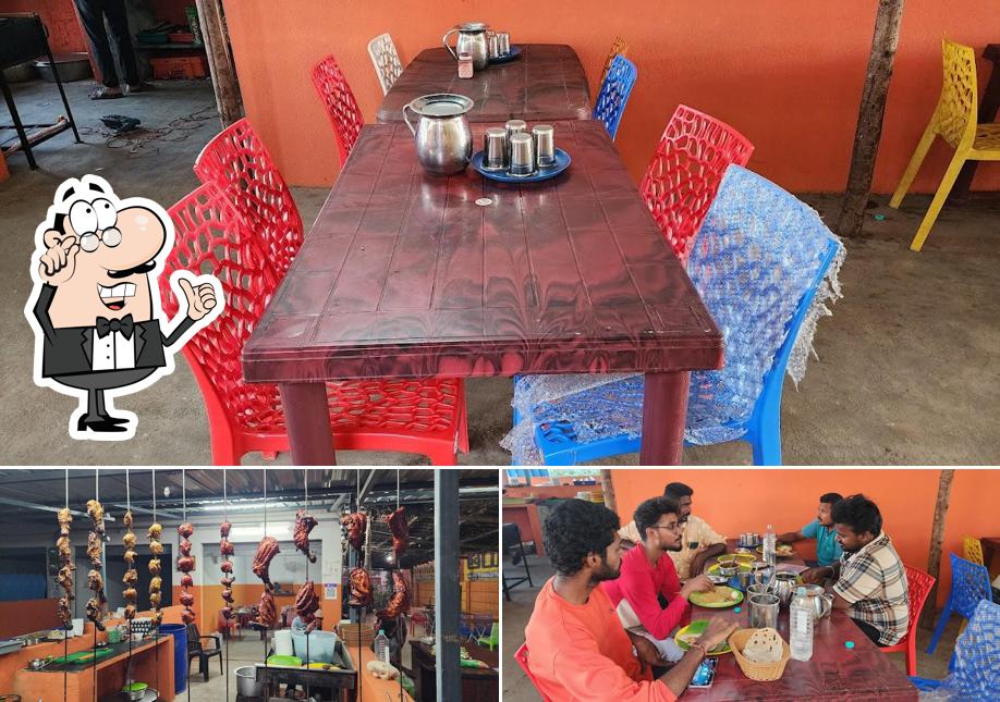 The interior of LUCKY FAMILY DHABA AND RESTAURANT A.C