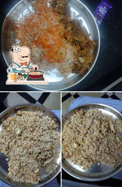 Fried rice at Zaffran family restaurant