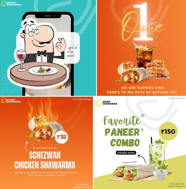 Food at Secret Shawarma