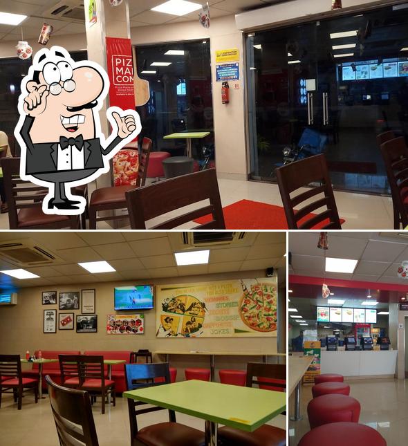 The interior of Domino's Pizza Punkunnam, Thrissur