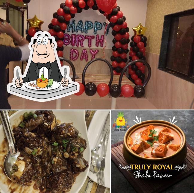 Food at Pineapple Cafe