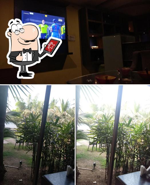 The restaurant's exterior and interior