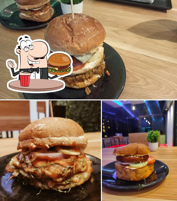 Get a burger at Foodiez Hub