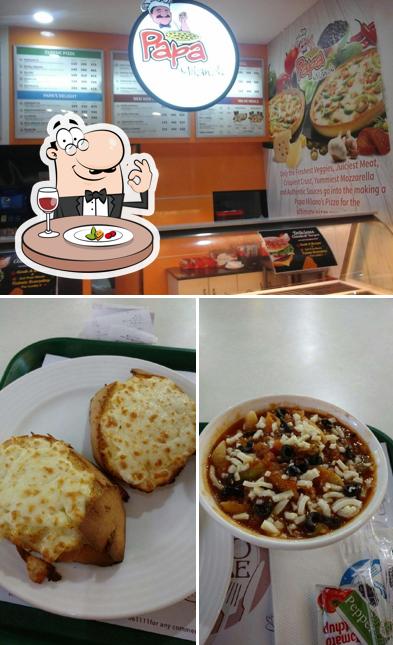 Food at Papa Milano's Pizzas and Subs