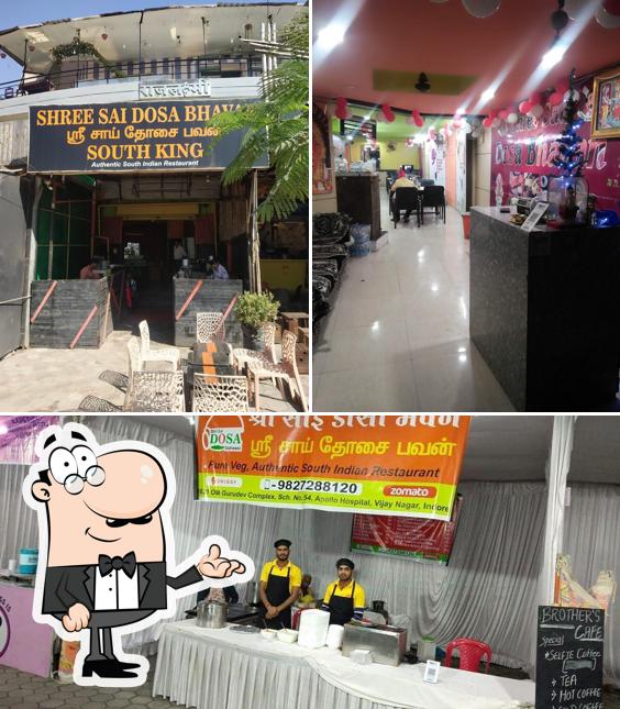 The interior of Shree Sai Dosa Bhavan