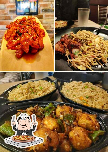 Try out pizza at The Charcoal Junction