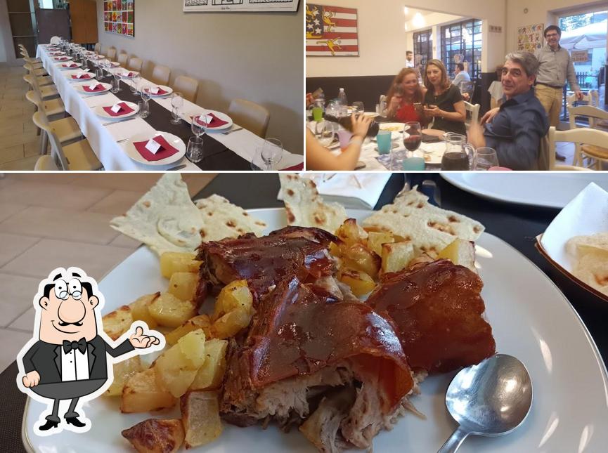 Questa è la foto che mostra la interni e cibo di Ristorandre