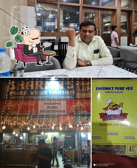 The interior of Sharma Dhaba (SHARMA VEGETARIAN DHABA)