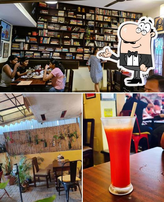 Take a seat at one of the tables at The Hole In The Wall Cafe