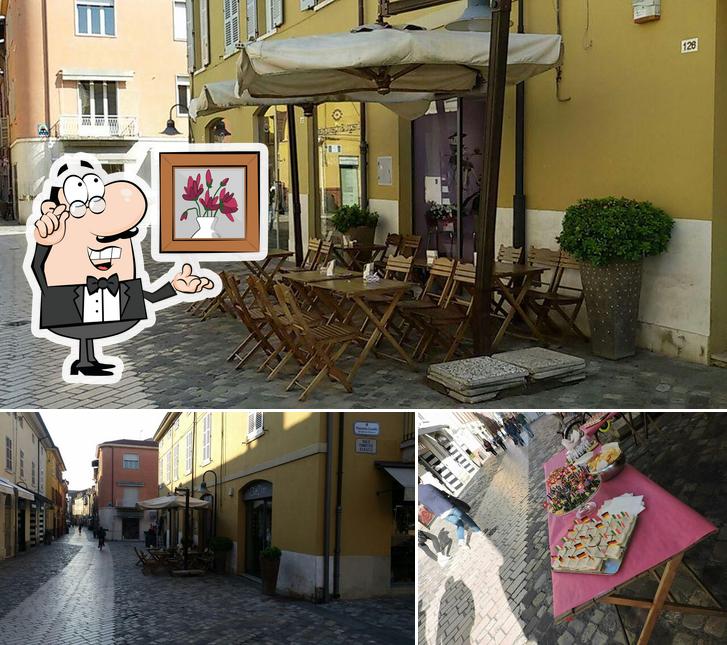 Dai un’occhiata alla foto che raffigura la interni e esterno di Caffè Ristretto