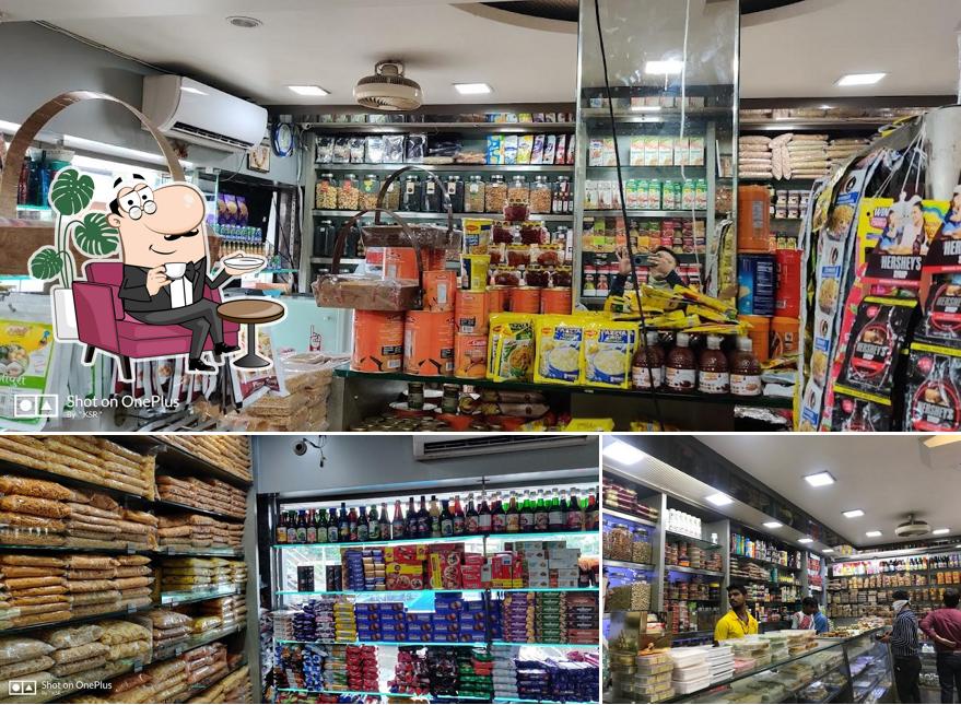 The interior of Dhiraj Bakers