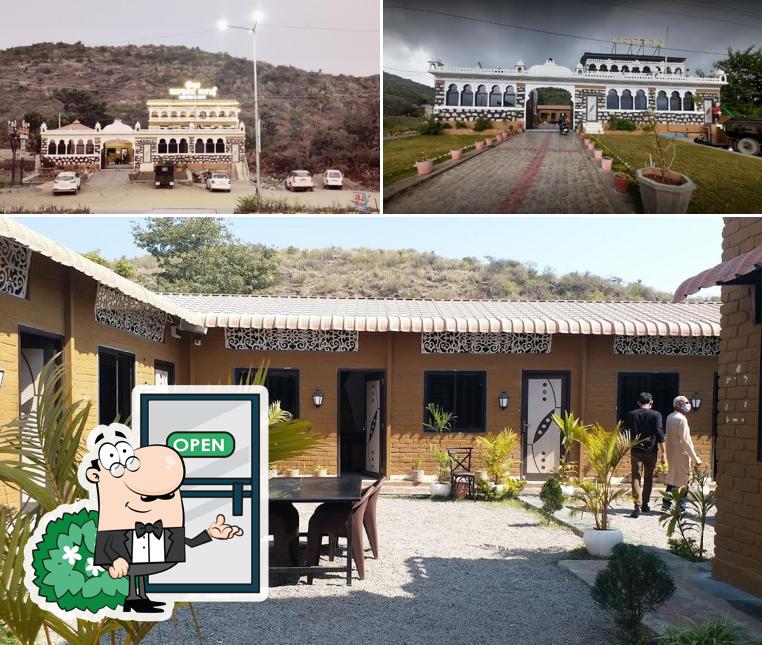 Enjoy the view at the outside area of Indra Makkhan Malai Restro Cafe