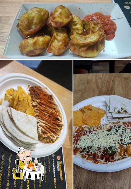 Food at Le Shawarma Kings