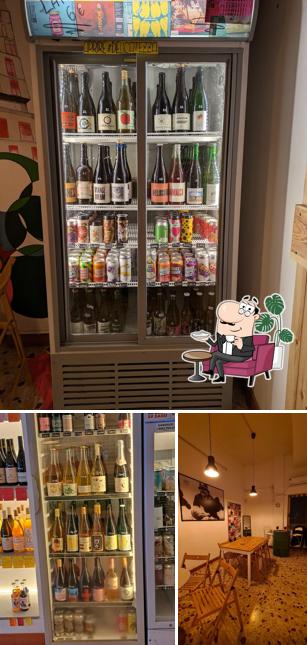 Gli interni di Fermentazioni - Natural Wines & Craft Beers