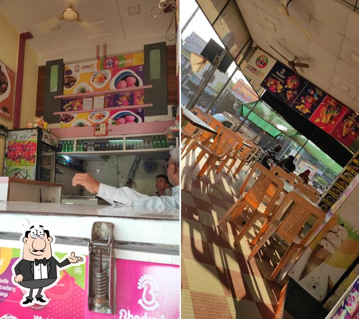 The interior of Bharkadevi Icecream Parlor