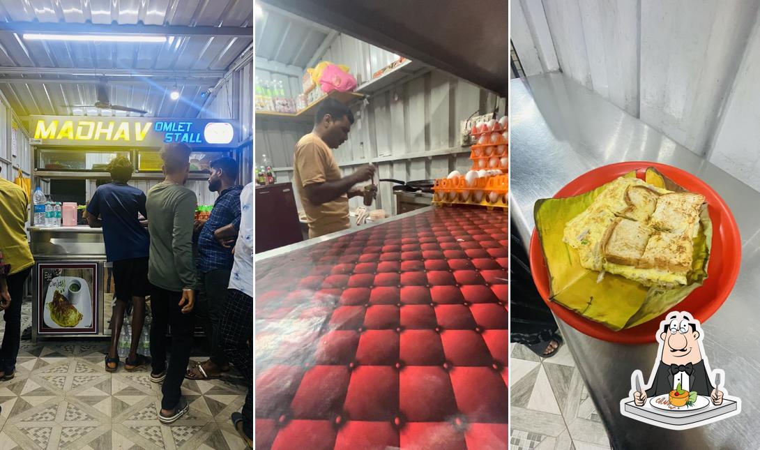 Food at Madhav Omlet Stall