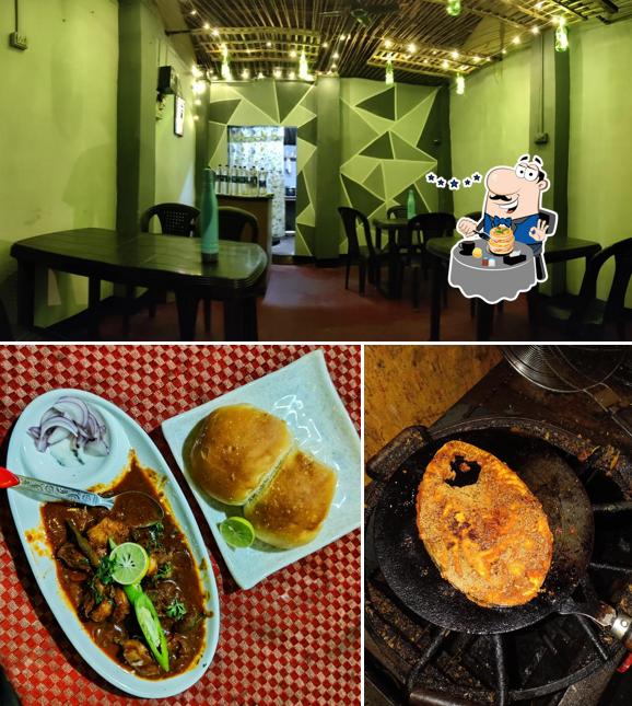 This is the photo showing food and interior at Spicy Bites