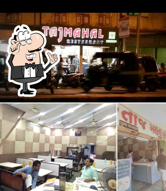 The interior of Tajmahal Restaurent