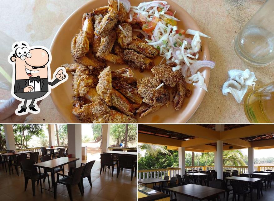 This is the picture displaying interior and meat at The Fish House