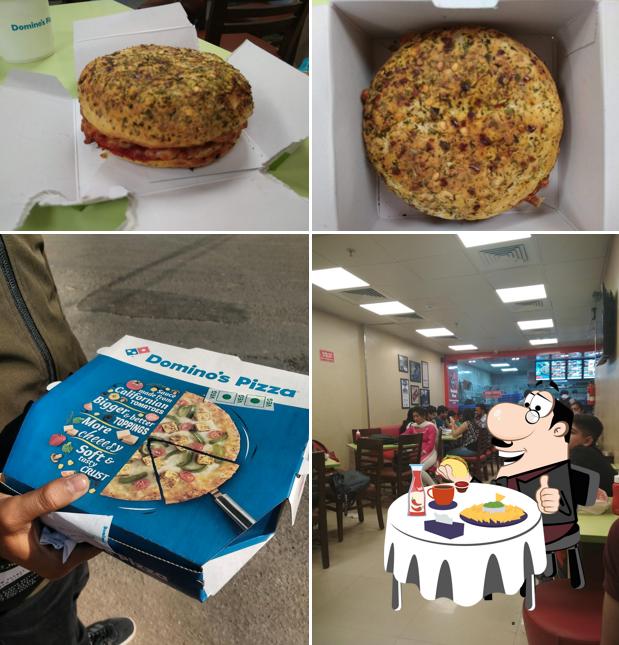 Get a burger at Domino's Pizza Tehsil Kalka, Pinjore