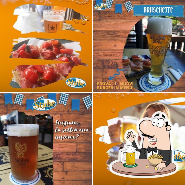 Puoi goderti un rinfrescante bicchiere di birra chiara o scura