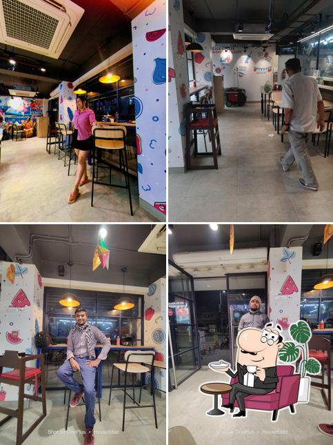 The interior of Domino's Pizza Pradhan Nagar, Siliguri