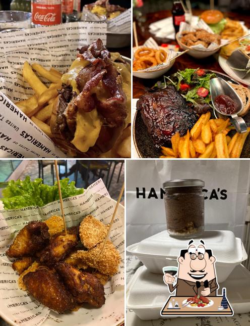 Prenditi i piatti di carne a Hamerica's
